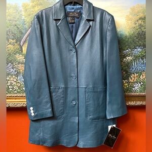 Terry Lewis Classic Luxuries Genuine Leather Women’s Jacket Size Large NEW
